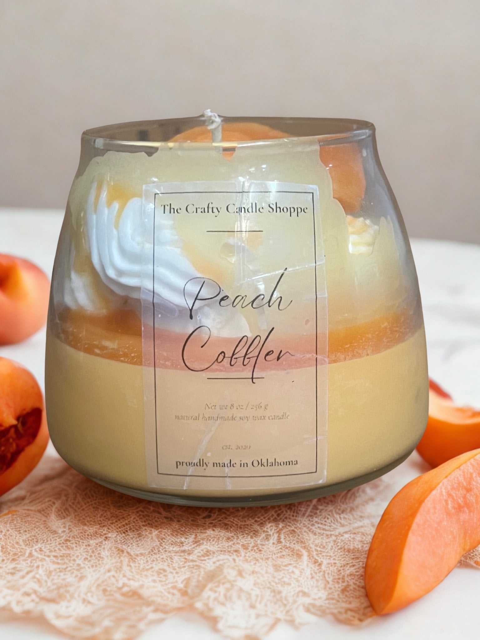 Peach Cobbler Dessert Candles